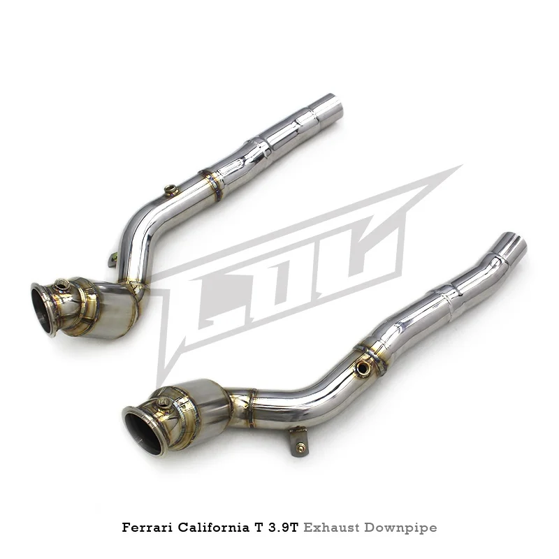 Head Section High flow Pipes Exhaust Pipes branch downpipe Exhaust Pipe with catalyst For Ferrari California T 3.9T 