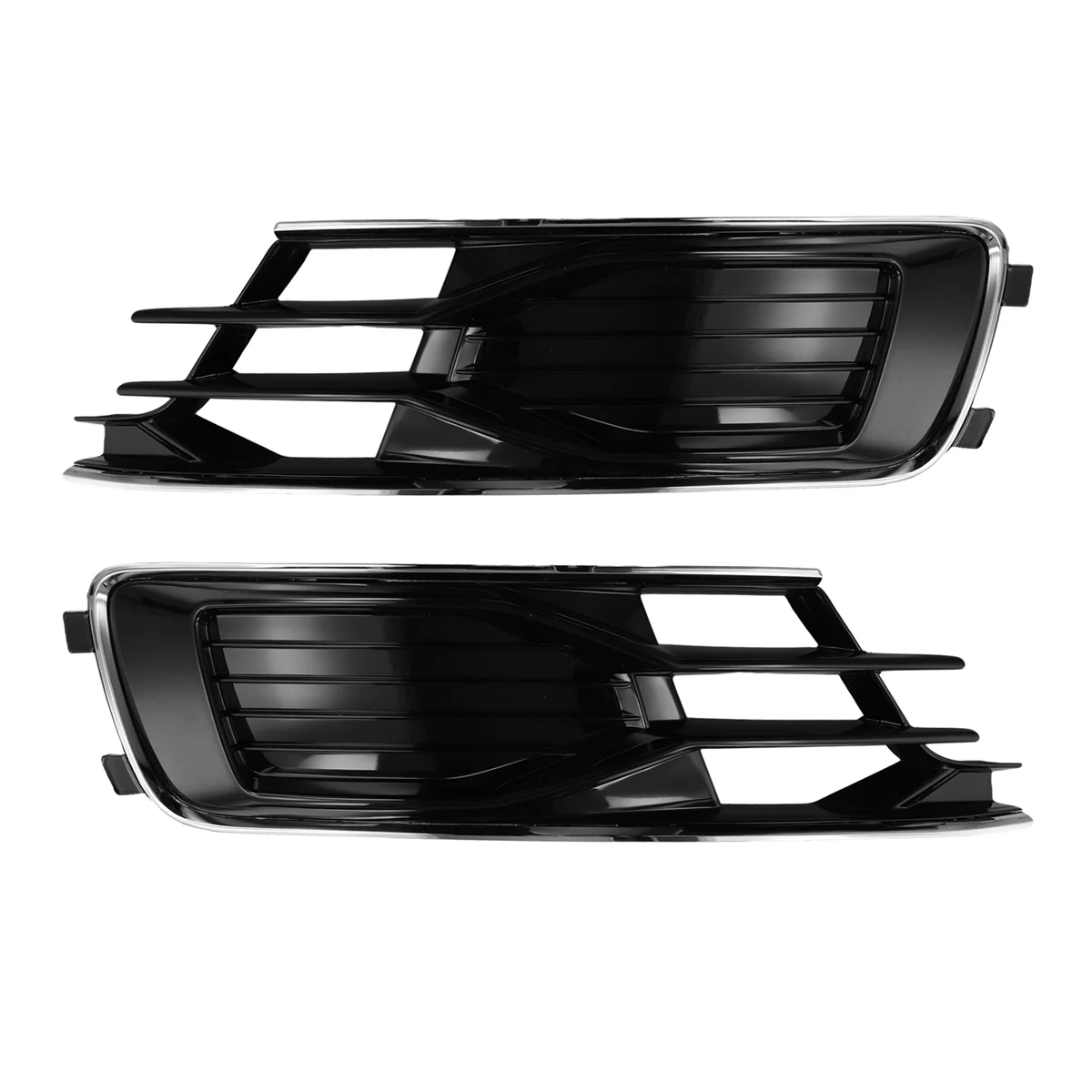 

Car Front Bumper Grille Fog Lamp Grille Trim Cover 4G0807647T 4G0807648T for Audi A6 C7 2014-2018