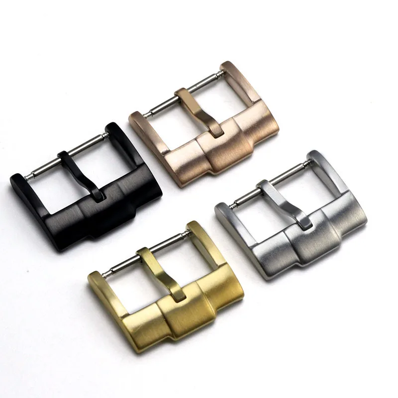 

AP high-end stainless steel watch strap with needle buckle and silicone rubber strap buckle