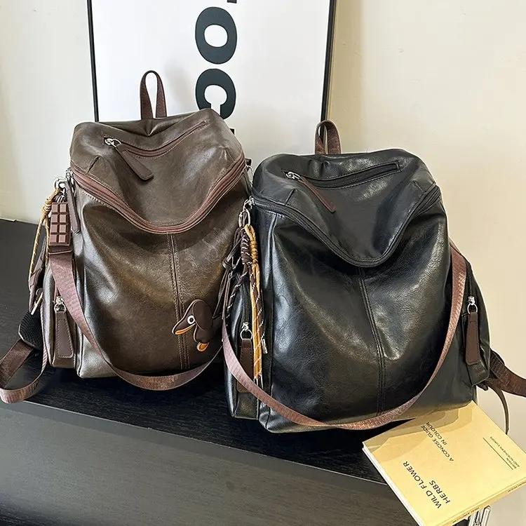 

2026 New Korean Version Backpack Female Ins Style Internet Celebrity Simple Fashion Large Capacity Versatile Women's Backpack