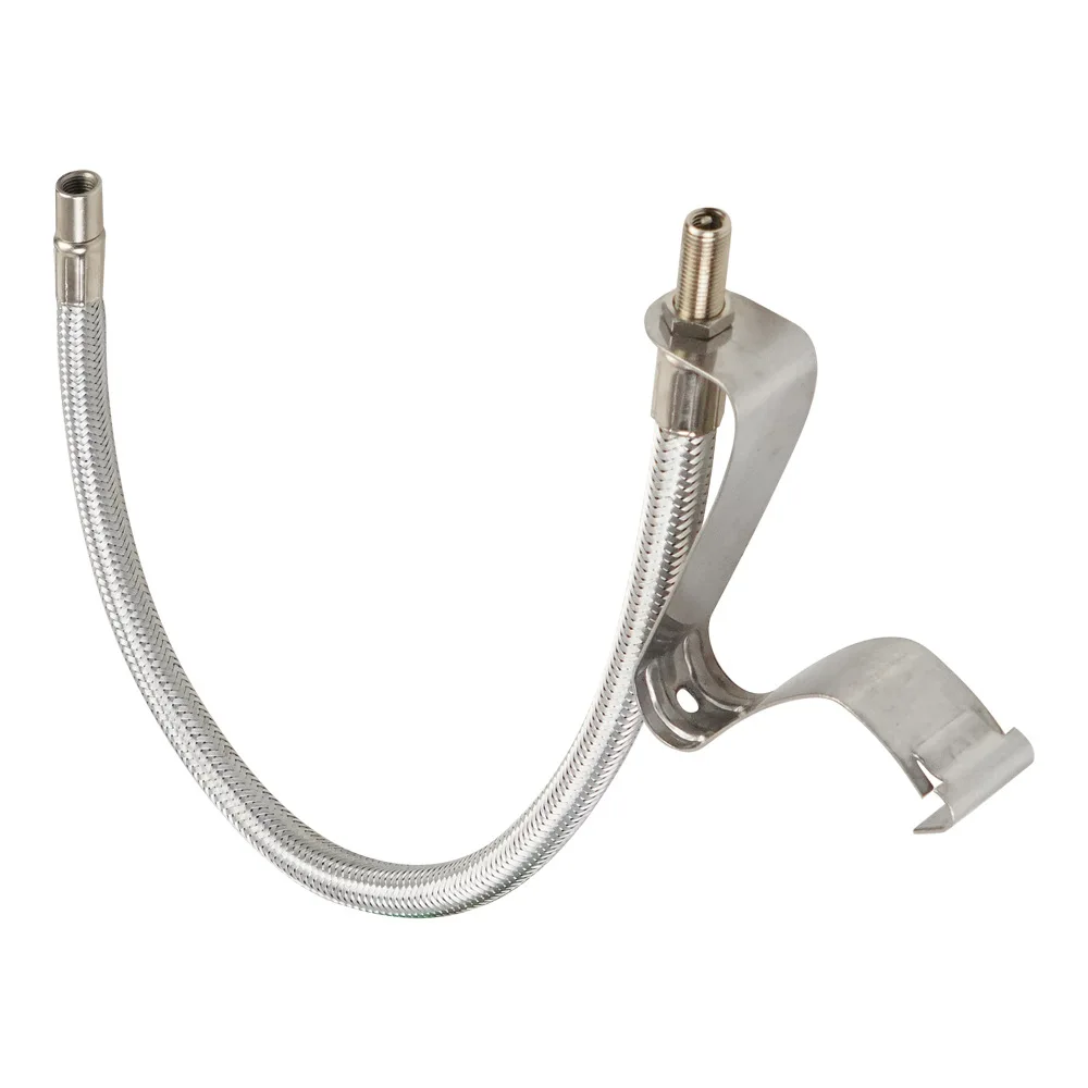 Dual Stem Extender Kit Stainless Steel Braided Stem Extension Universal Twin Wheel Tire Valve Extension