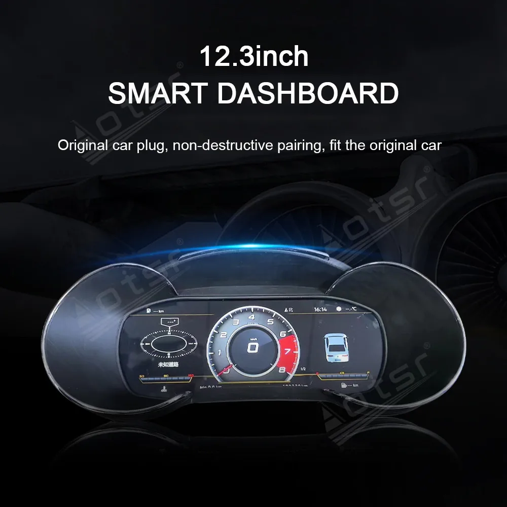 12.3 inch For AUDI A3 2014-2020 TT 2008-2014 Q5 A4L 2010-2018 Car LCD Digital Cluster Virtual Cockpit Dashboard Instrument