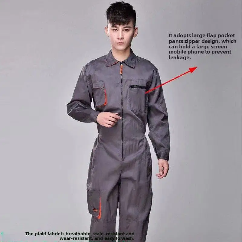 Men's Work orm Suit Car 4S Store Dustproof Overalls Auile Repairing Workop Coverall Se Clothing Set