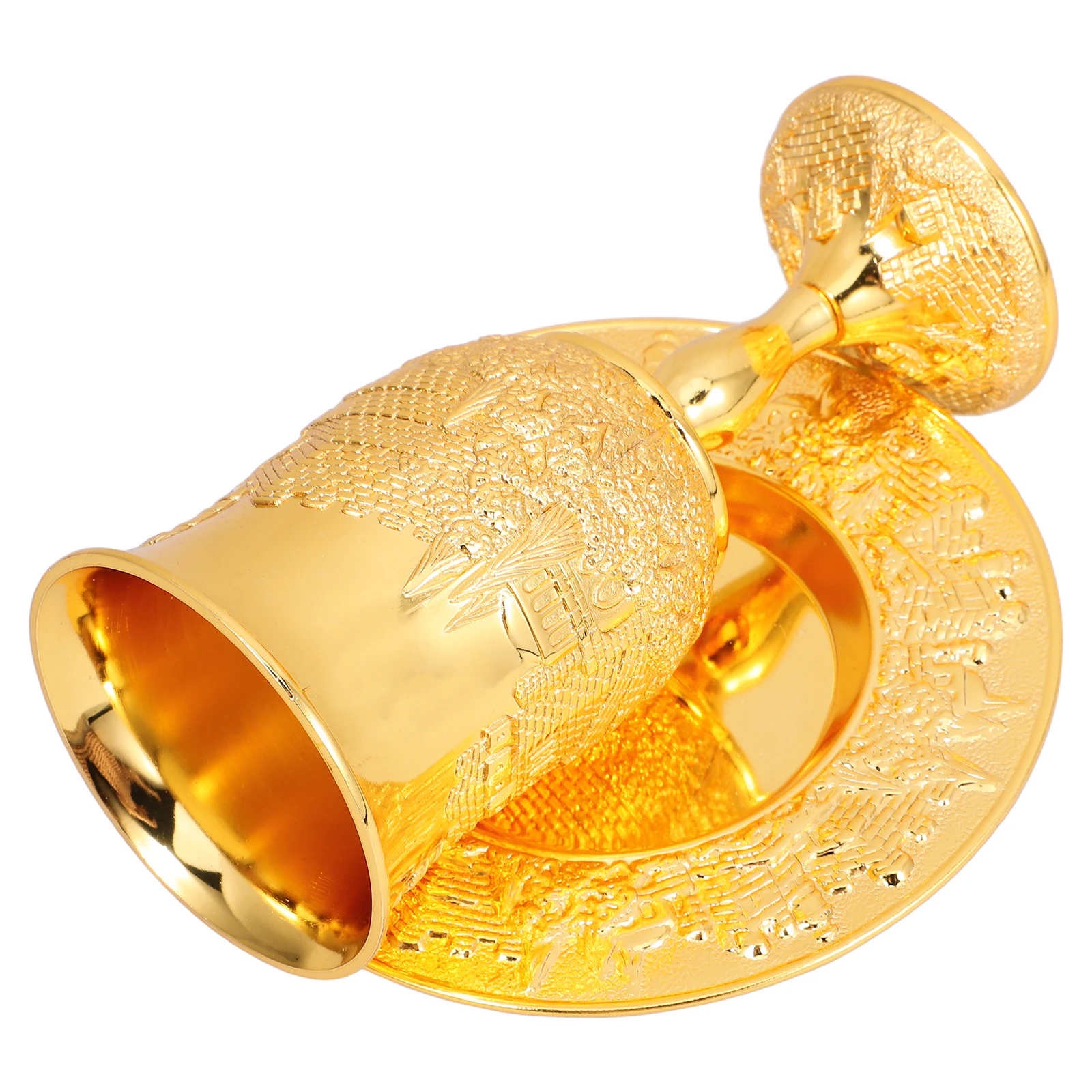 1 مجموعة كأس Kiddush أنيقة معدنية Judaica Shabbos Passover كأس النبيذ الصحن عطلة هدية الخيار خيار هدية Shabbat