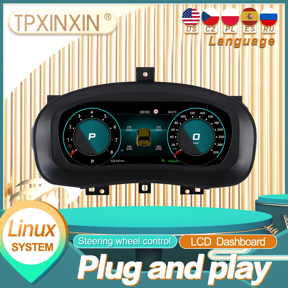 For Volkswagen Skoda Fabia 2008~2014 Carplay Digital Instrument Display Dashboard Speedometer Virtual LCD Meter Cluster Cockpit