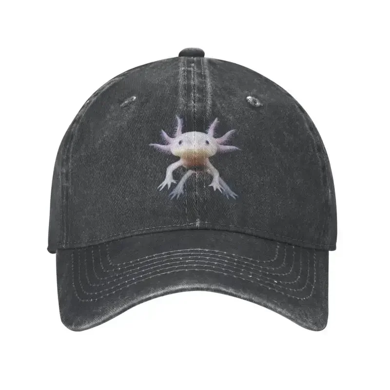 Cool Cotton Cute Axolotl Baseball Cap Men Women Custom Adjustable Unisex Salamander Animal Dad Hat Outdoor