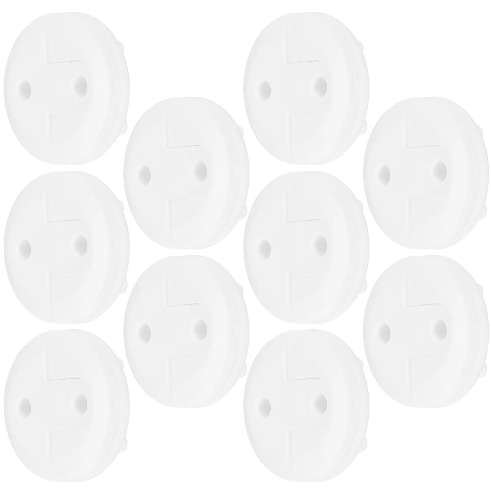 10 Pcs Socket Protection Cover Proofing Hide Multi Cord Child Outlet Plug Covers for Electrical Outlets Plastic Infant