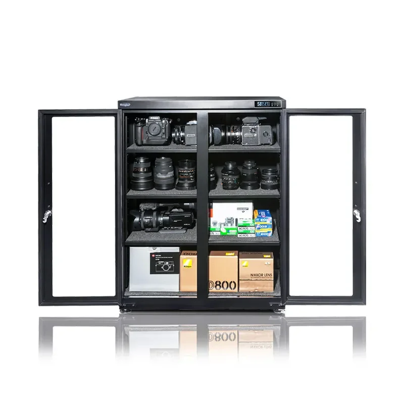 250 liter automatic electronic moisture-proof box DSLR lens camera stamp drying cabinet