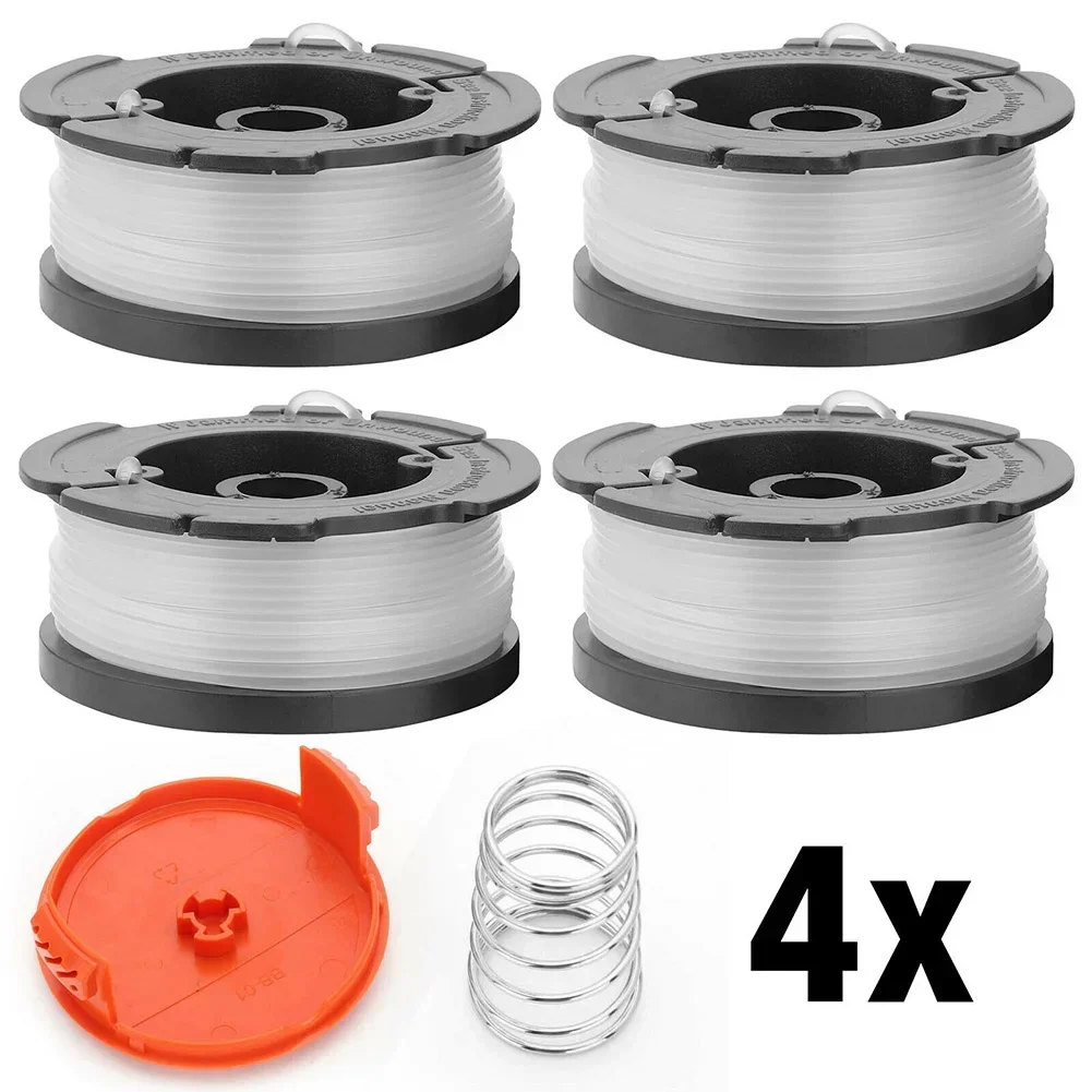 

4Pcs Trimmer Coil Set Cover Spring For Black Decker Lawn Thread Trimmers GH400 GL301 MTC220 ST4525 GL555 ST6600