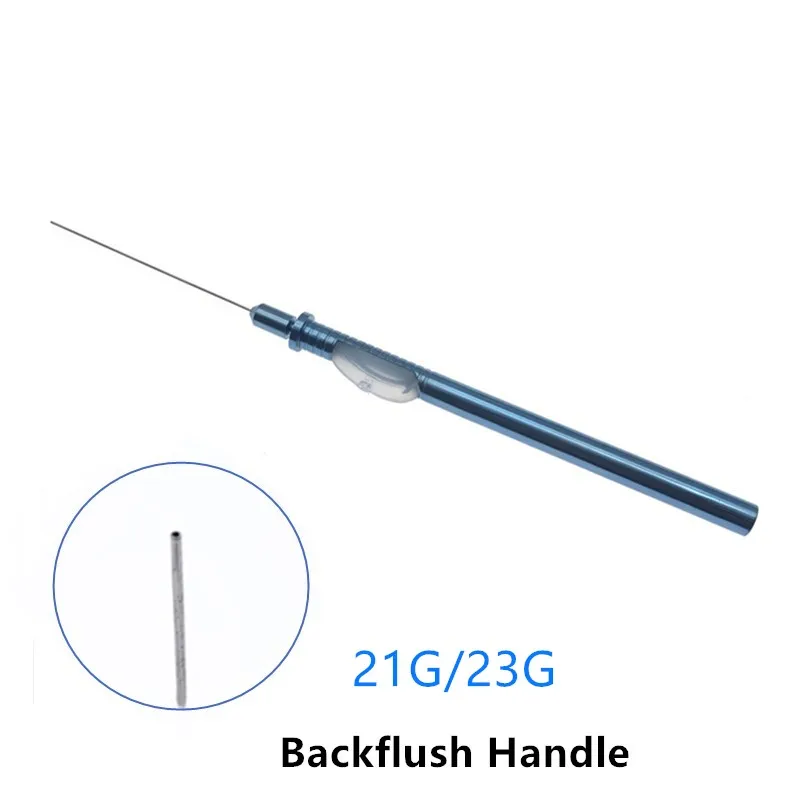 Aspiration Needle Straight with silica gel cannulation inside Backflush handle 21G/23G