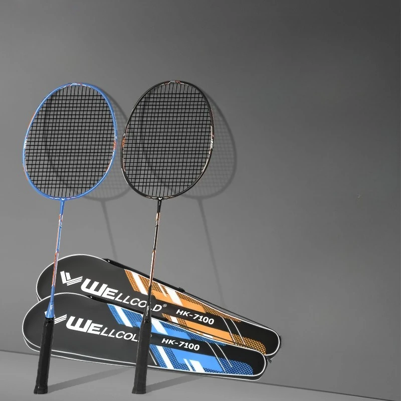 

Badminton Racket Offensive Adult Ultra Light Durable Racket Mixed Carbon School Season Badminton Racket Training Racket