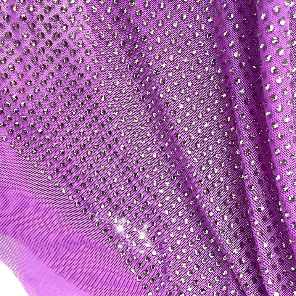 Sewing Mesh Diy Ribbon Trim Tulle Elastic Fabrics Strass Tape With Rhinestones Crystal Trimming For Party Dresses Luxury