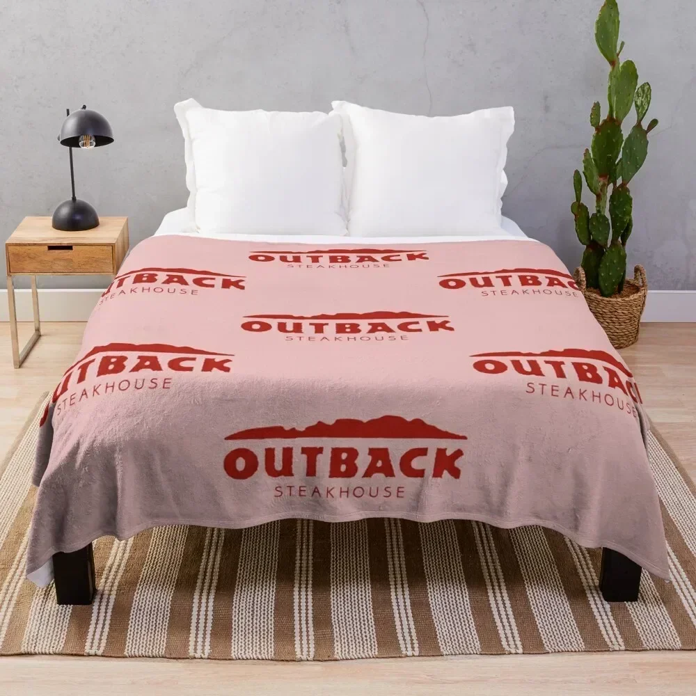 Outback Steakhouse Resto Throw Blanket Nap Camping Soft Big Blankets