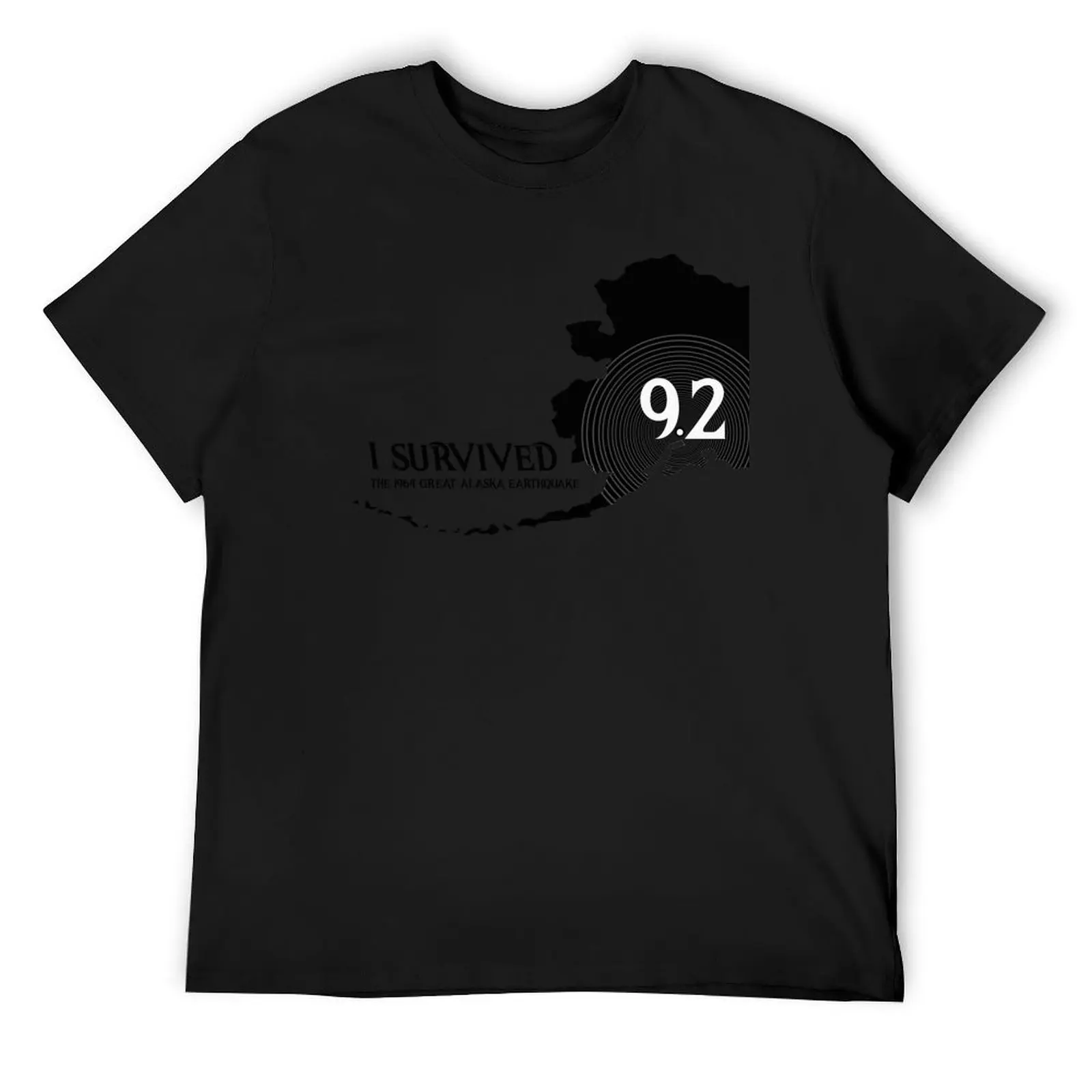 Alaska Earthquake ~ I survived the 1964 Great Alaska Earthquake T-Shirt for a boy mens plain t shirts