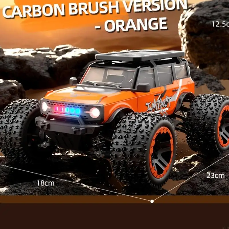 

1/20 Scale 4WD Remote Control Car With Brushless Motor And LED Lights For High Speed All Terrain Racing A2UB