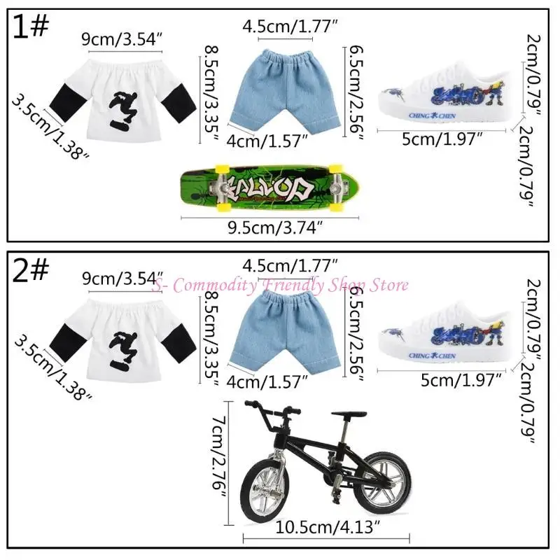85ae Finger Bike Finger Skateboard Toy Toy Mini Finger Toy & Quần áo Đồ chơi giảm căng thẳng