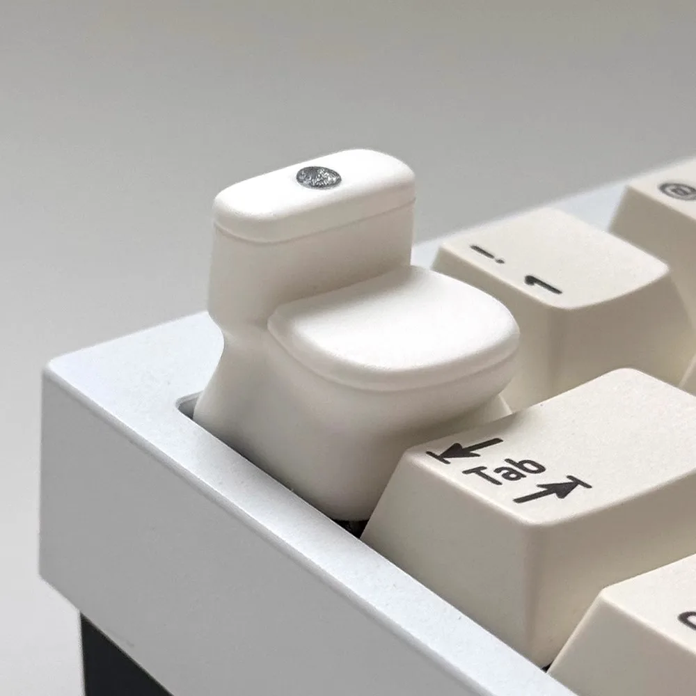 FBB Closestool Shape Artisan Keycap For ESC Keys Mechanical Keyboard Keycaps Creative Cute Personality KEY CAP DIY Accessory