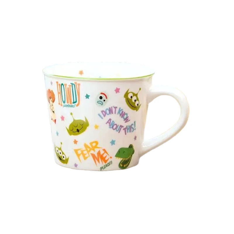 Disney Toy Story Cartoon carino tazza di ceramica creativo Kawaii maschio e femmina Home Office tazza di succo di caffè al latte regalo all'ingrosso
