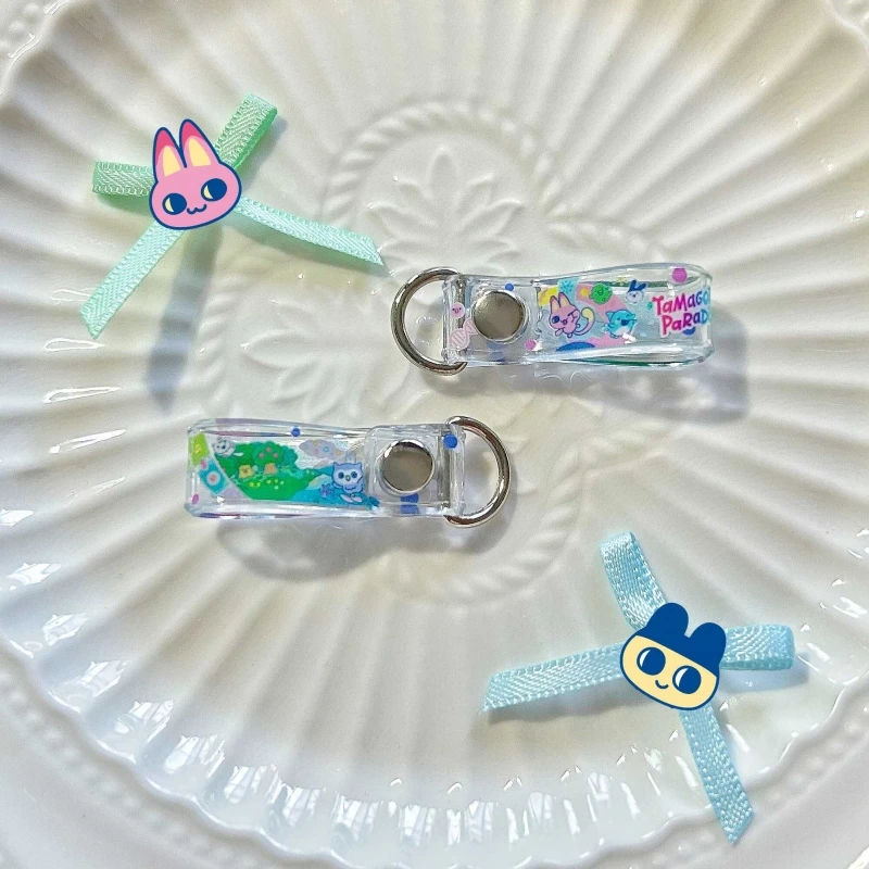 En Stock Tamagotchi alta transparencia grueso lindo Navidad edición limitada doble cara colgante dibujos animados periferia decorativa