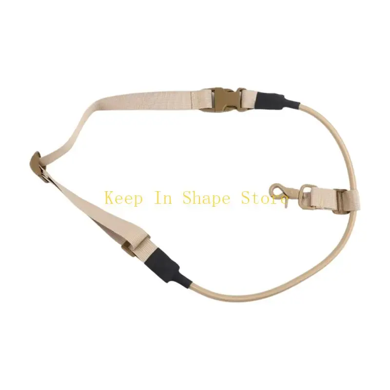 U1JC Position Change Carry Support for Shoulder Item Use with Shock Cord Section and Metal Hook Clip for Outdoor Tasks