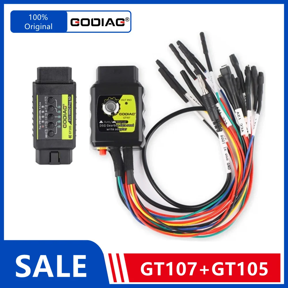 Godiag GT107 DSG cambio dati lettura/scrittura adattatore ECU IMMO Kit plus GT105 per DQ250 DQ200