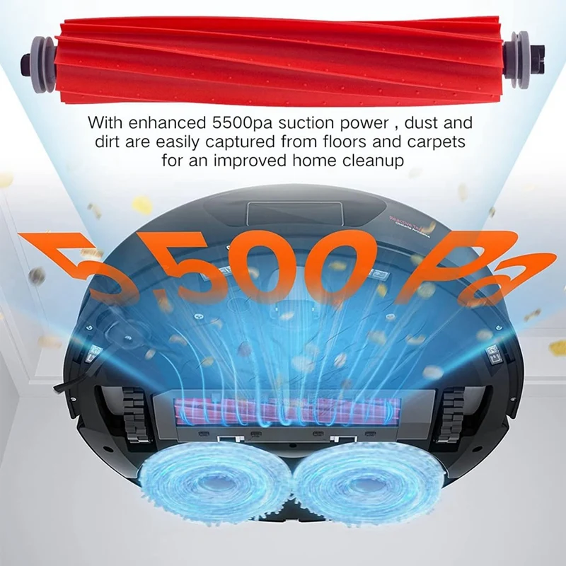 ABPQ-For Roborock Q Revo Robot Vacuum Cleaner Main Side Brush Hepa Filters Dust Bags Replacement Parts
