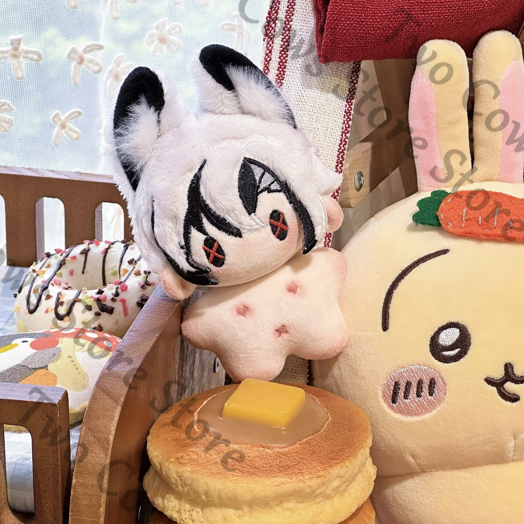 Gefüllte 10 cm Anime Genshin Impact Arlecchino Cosplay Plüsch Baumwolle Spielzeug Seestern Körper Puppe Cartoon Nette Puppen Maumet Puppet Geschenk