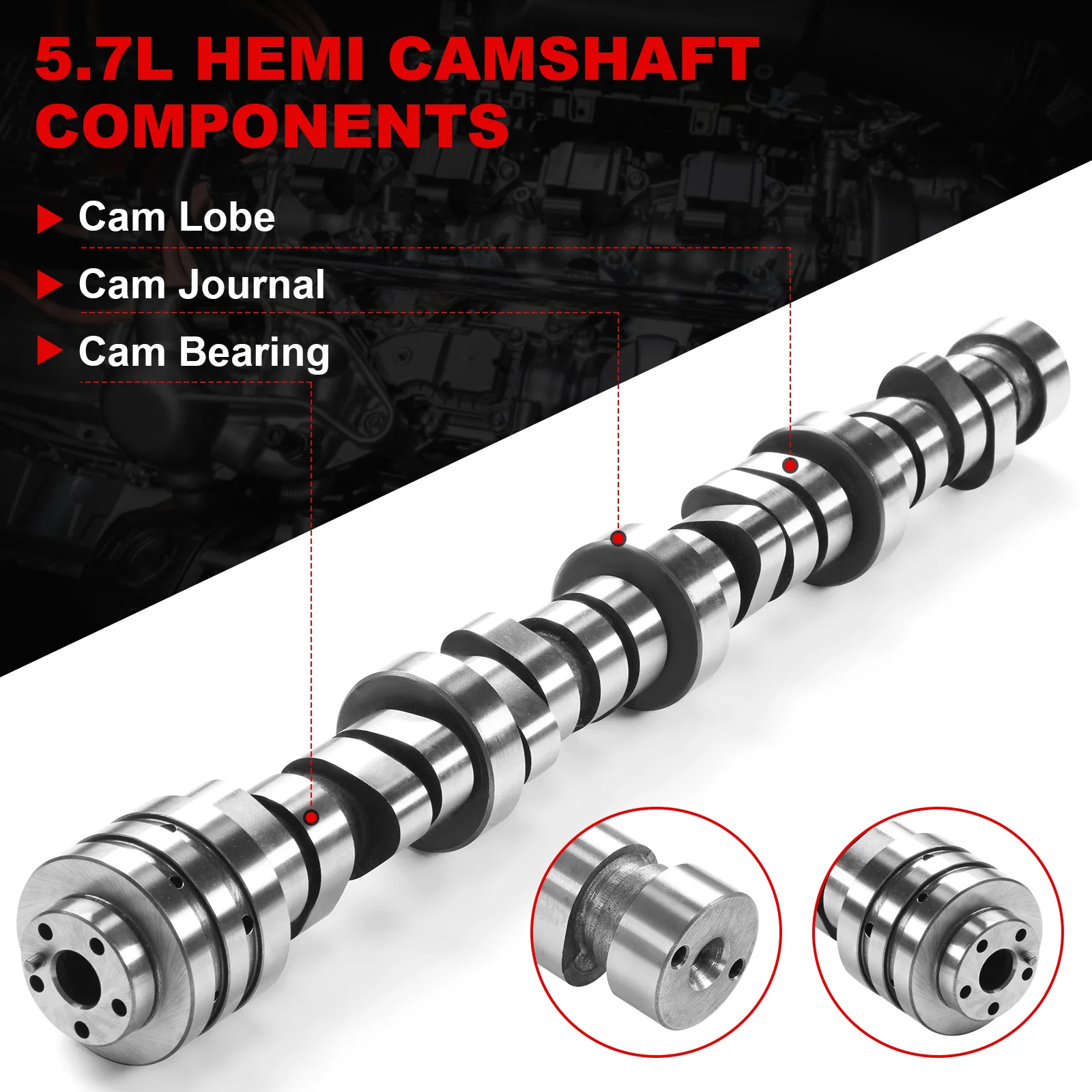 

Camshaft Lifter Kit With Head Gasket Engine Full Gasket Set 5.7 Hemi Lifter Cam Kit For 2009-2010 Jeep Commander 5.7L V8 Engines
