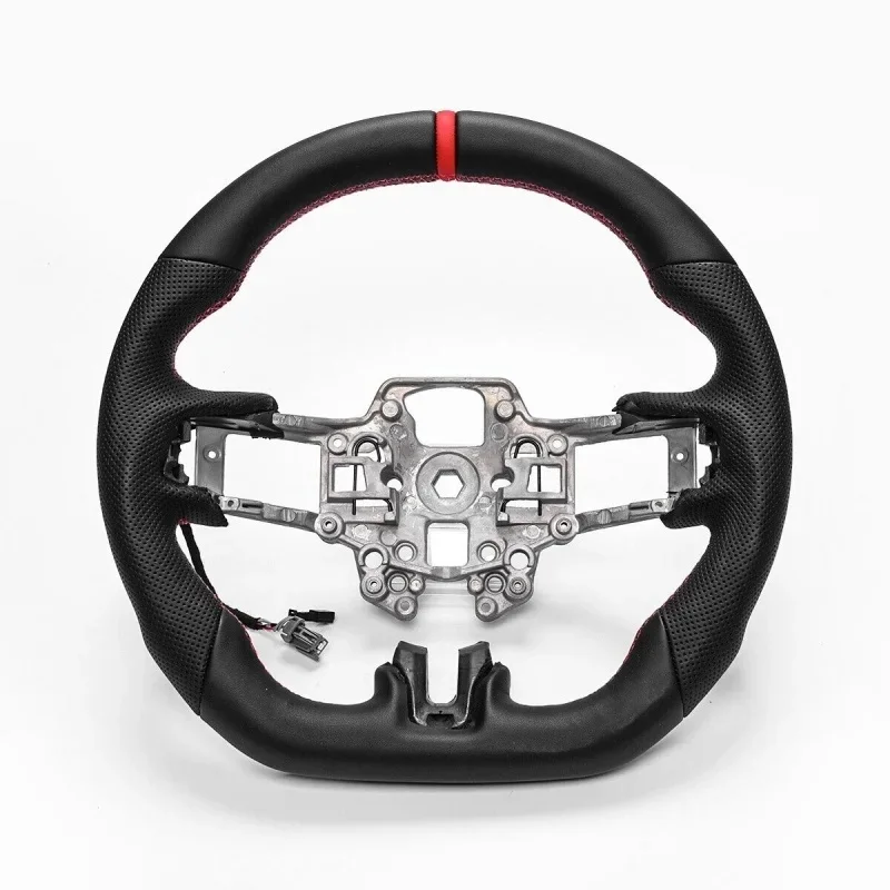 Custom Carbon Fiber Leather Heated Steering Wheel With LED RPM Display for Ford Mustang GT Shelby GT350 EcoBoost 2018-2022 OE