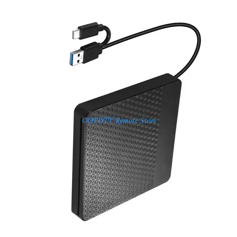 External CDs/DVDs Drive, USB3.0 Type C Slot-in CDs DVDs Burners Player CDs ROM Writer Reader Opticals Drive for Laptop Desktop