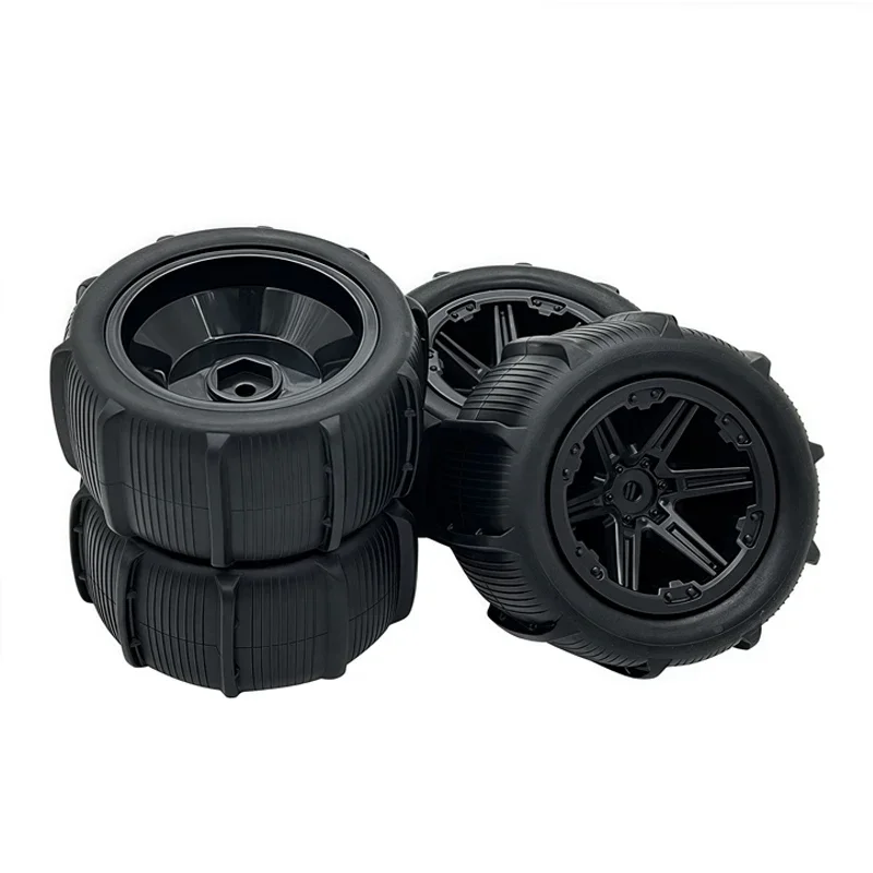 12mm Hex Snow and Sand Mud Off-Road Buggy Tires Wheel - Compatible WLtoys 144001 144010 MJX 1/14 1/16 1/18 RC Car