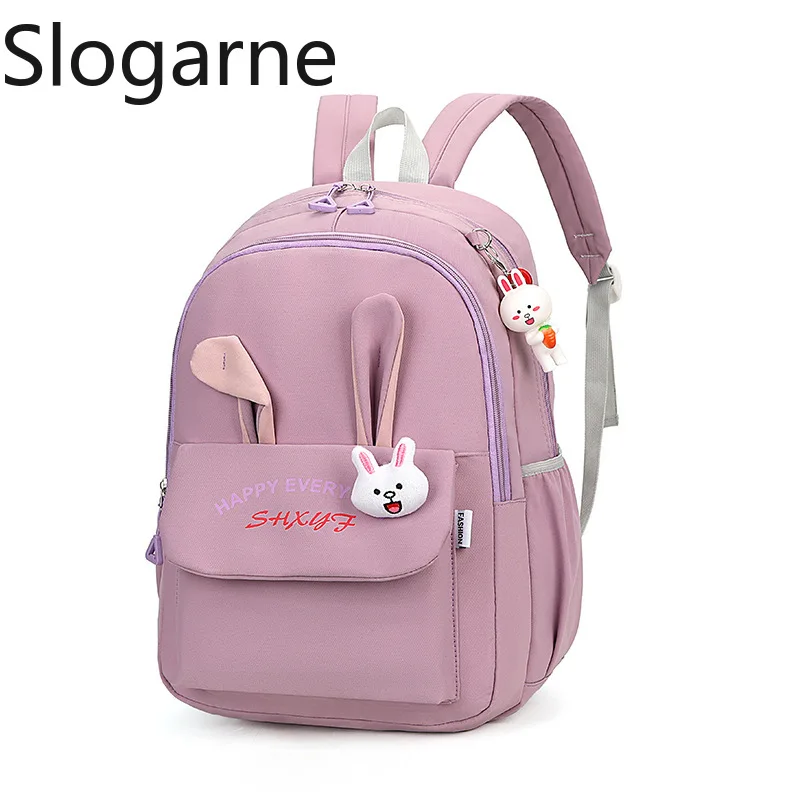 Students Cute Rabbit Schoolbag Teenagers Girls Book Bag Children Kawaii Backpack Women Laptop Backpacks Kids School Bags Mochila