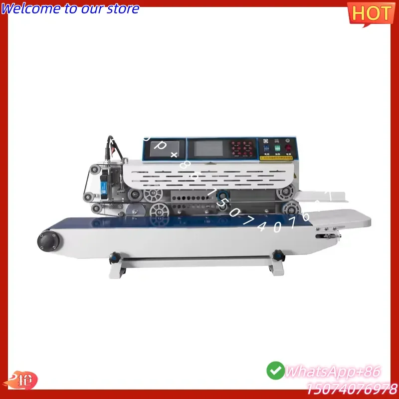 2026 Docod Plastic Bag Band Sealer Continous Sealing Machine with Inkjet Printer