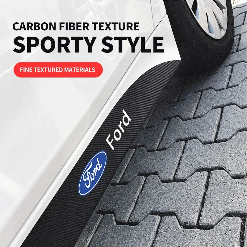 

2Pcs Car Door Side Stripes Skirt Sticker Body Vinyl Decal Car Styling For Ford Fiesta Focus mk2 mk3 Ranger Mondeo mk4 S-MAX Kuga