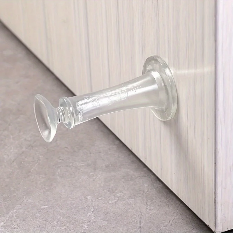 Pinch-free Door Stopper, Anti-collision Doorstop for Bathroom Bedroom, Rubber Door Stopper To Keep Mute