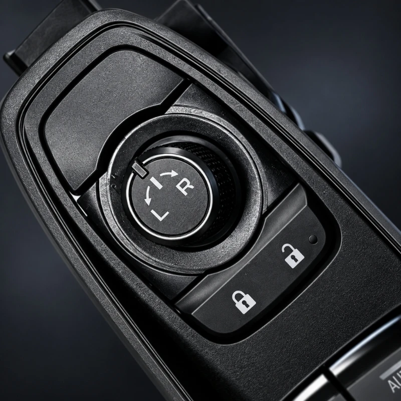 Vehicle Window Control Panel with Adjustment Knob and Multiple Buttons for Window Raising, Lowering, and Automotive X37F