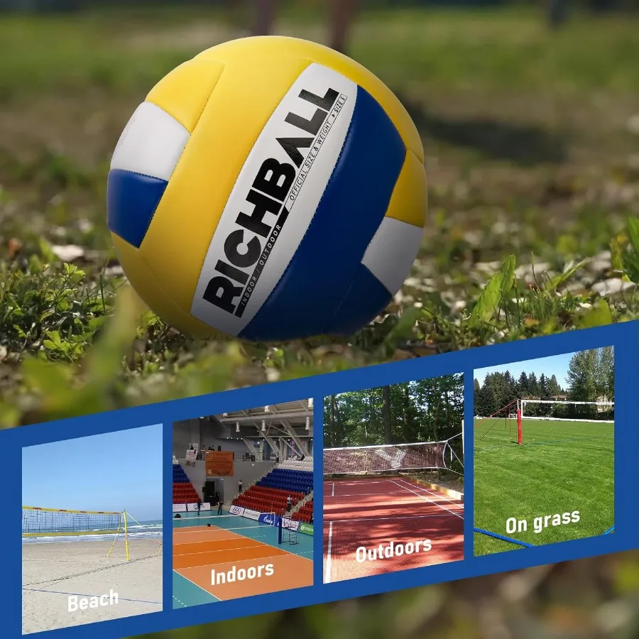 4in1 Outdoor Sports Ball Set for Soccer Ball Basketball Volleyball and TossandCatch Paddle Game for Boys and Girls 412 Years Ol