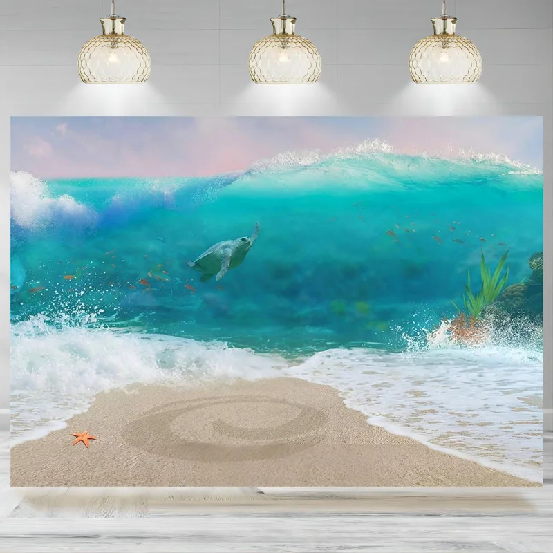 

Islands Ocean Waves surf Summer Hawaii Holiday Backdrop Children Photography Background Party Decoration Banner