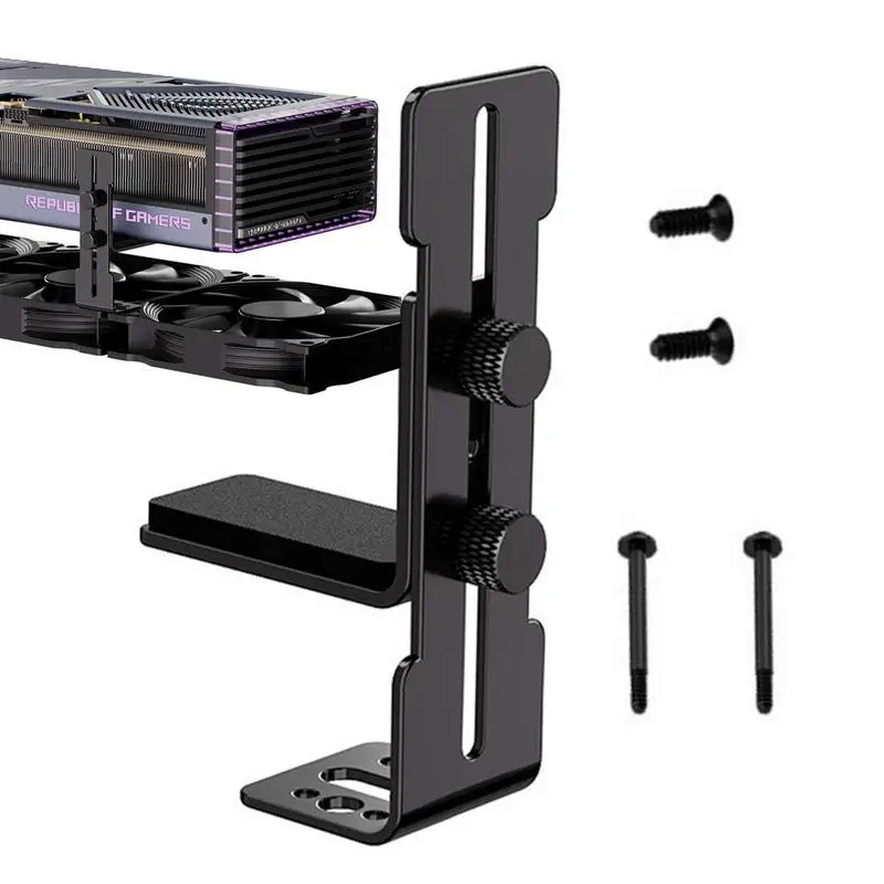 Chassis 12cm Fan Position Graphics Card Bracket metal 6-96mm Sliding Adjustable Computer Graphics Card Holder for RTX 4090 4080