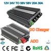 자동차 라이온 배터리 변압기 전원 공급 장치용 스텝 업 DC DC 충전기, 12V ~ 56V, 58V, 3A, 5A, 10A, 20A, 30A, 12V ~ 43.8V, 10A 1