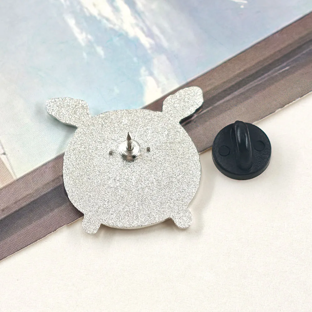 Funny Cat Enamel Pins Mental Health Brain Lapel Badges Cute Animals Brooches for Backpacks Clothes Cartoon Jewelry Gift Wholesal