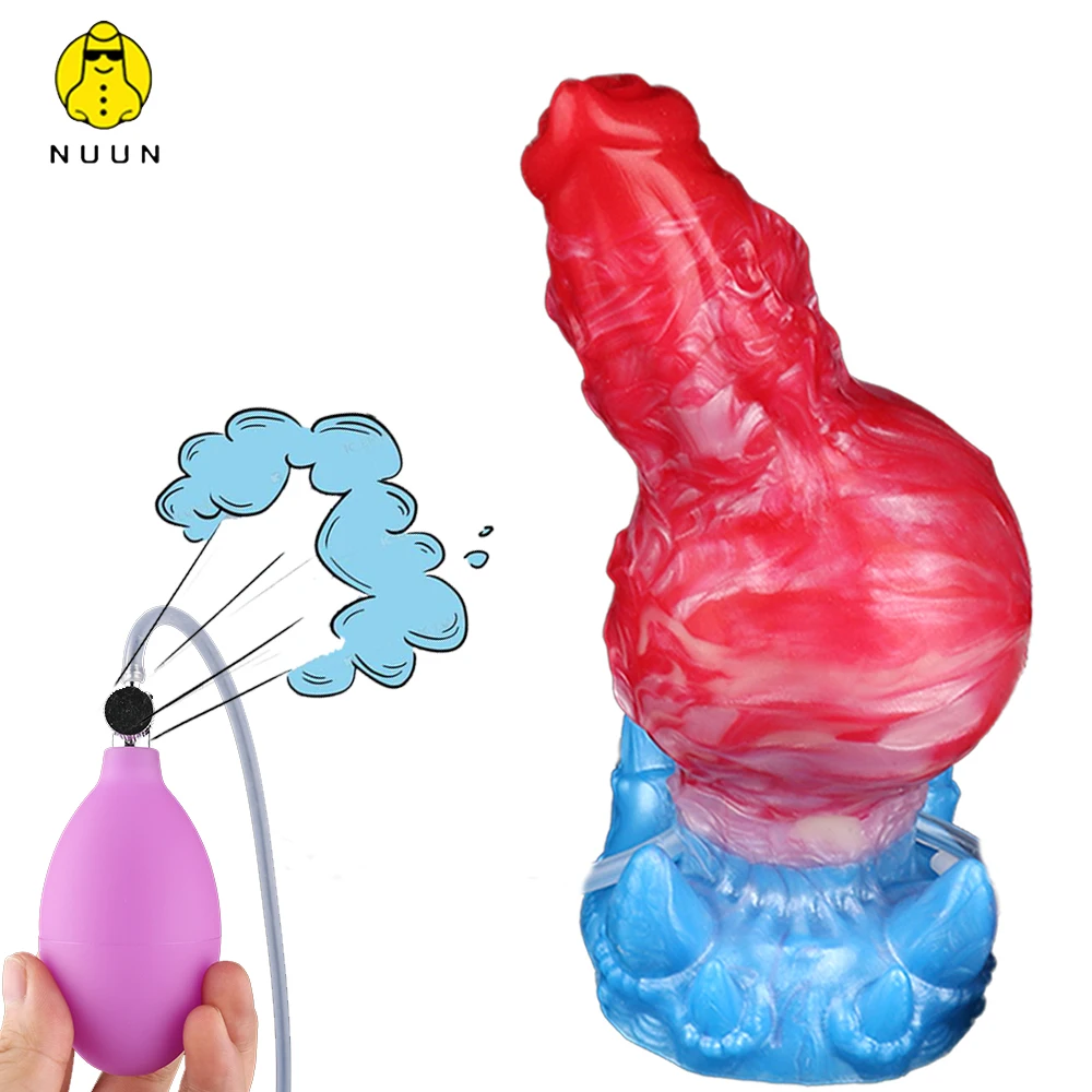 NUUN Fantasy Knot Dildo Squirting-Inflatable Monster Expanding Inflatable Buttplug Anus Stimulator Anal Sex Toy for Adult Couple