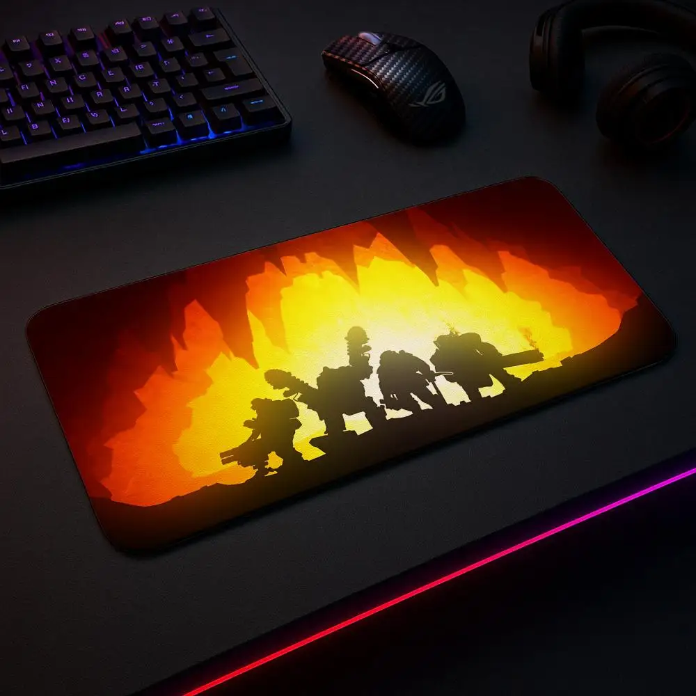 

Коврик для мыши Deep Rock Galactic, игровой коврик, большой размер XXL90x40 см x 5 мм, коврики для стола, игровые аксессуары, детали ПК