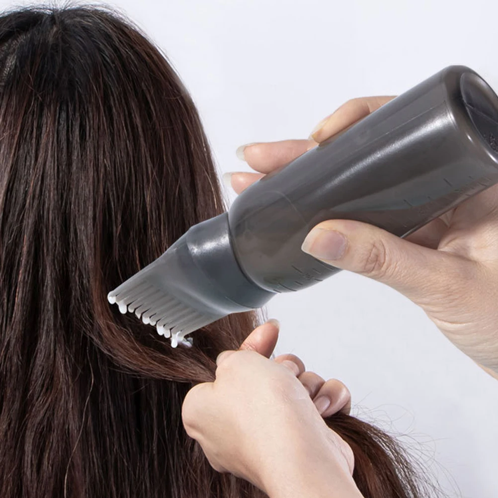 

4pcs 160ML Hair Dye Bottles Black White Purple Pink Root Comb Applicator Salon Barber Tools Reusable For Home Professional