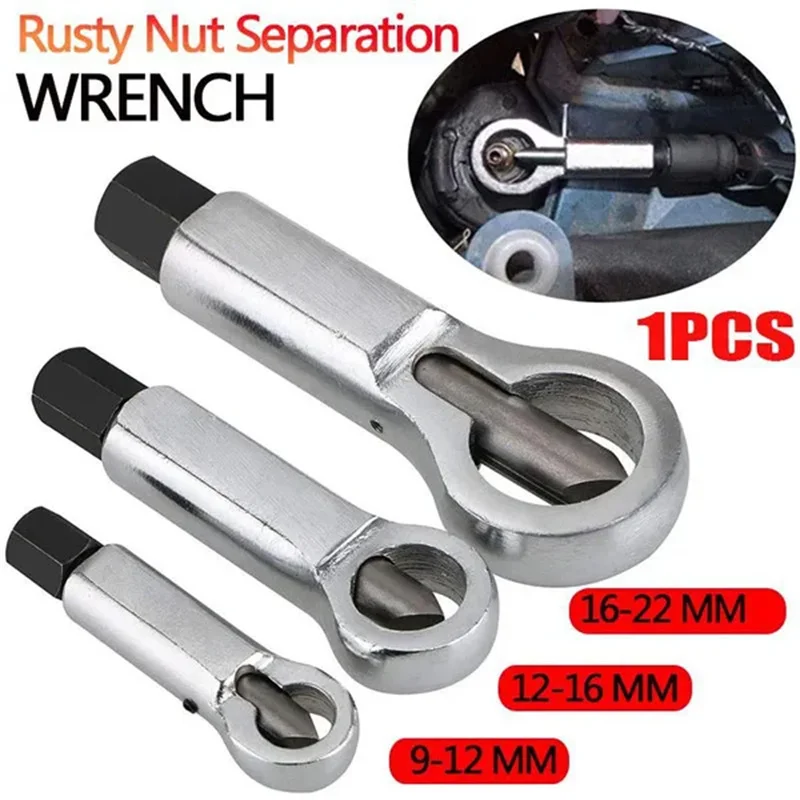 

Duty Rust Resistant Damaged Nut Splitter Remover Rusty Nut Splitter Spanner Remove Cutter Tool Steel Wrench Hex Extractor Tools