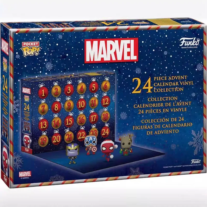 Nuovo caldo Pokemon Calendario dell'Avvento Action Figures Giocattoli Pikachu Scatola casuale Modello Doll Funko Collezione Bambini Compleanno Natale