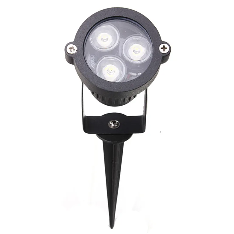 Lawn Lamp DC12V/AC110V 220V LED Flood Spotlight 9W Waterproof Outdoor Garden Lights White Red Green Blue
