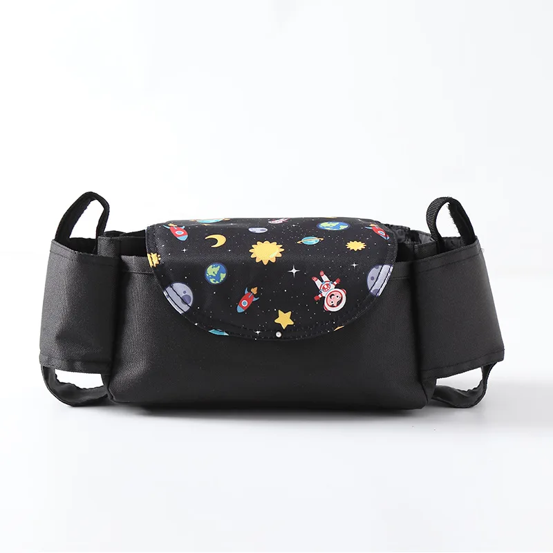 Diaper Nappy Storage Bag Stroller Organizer Baby Stroller Accessories Cup Holder Trolley Organizer Travel Outdoor Nursing Stuff