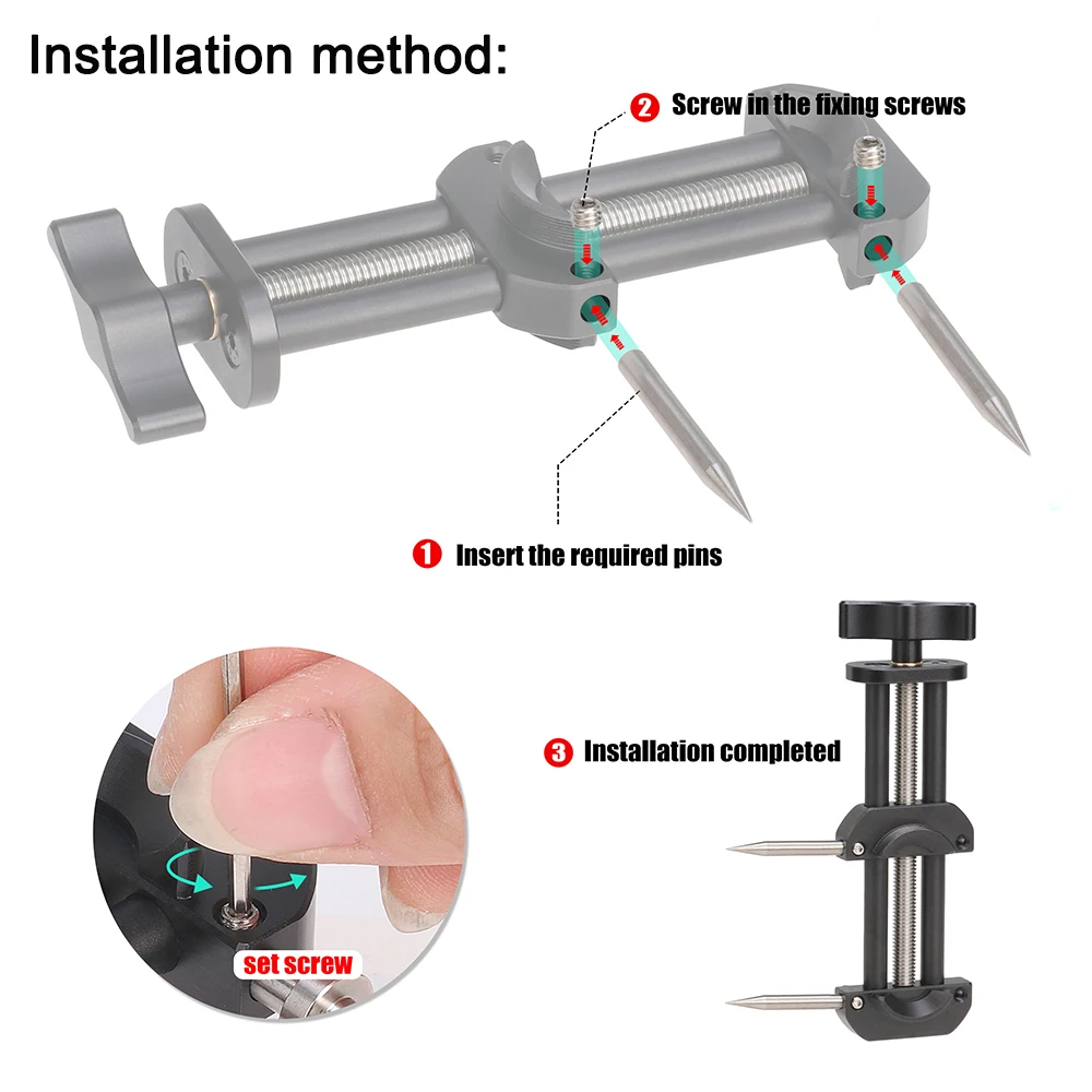 Strumento di riparazione dell'obiettivo della fotocamera FOTGA in lega di alluminio Kit di strumenti di riparazione del filtro dell'obiettivo della fotocamera universale accessori per la rimozione della chiave
