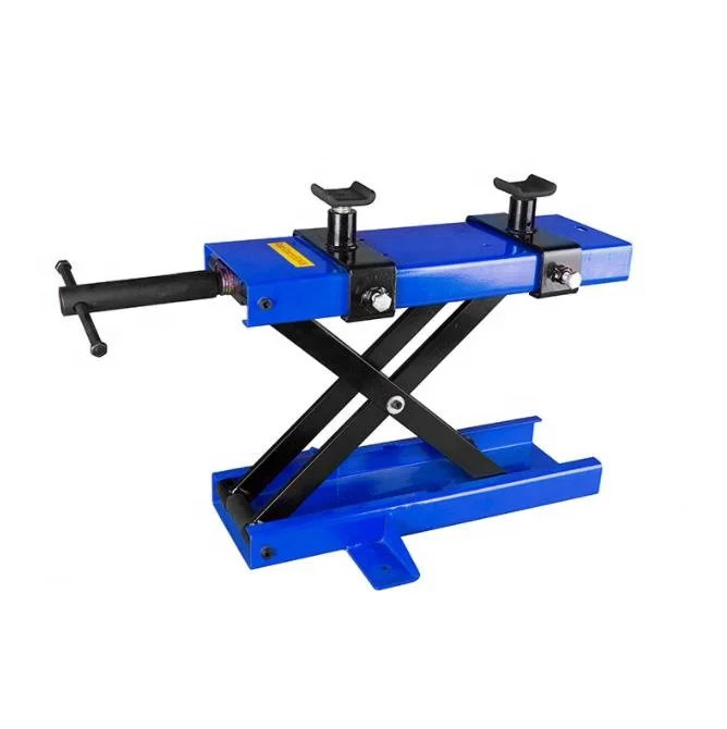 

High Quality 1100 lb Capacity Motorcycle Scissor Jack Wide Deck Motorcycle Center Stand Scissor Lift Jack